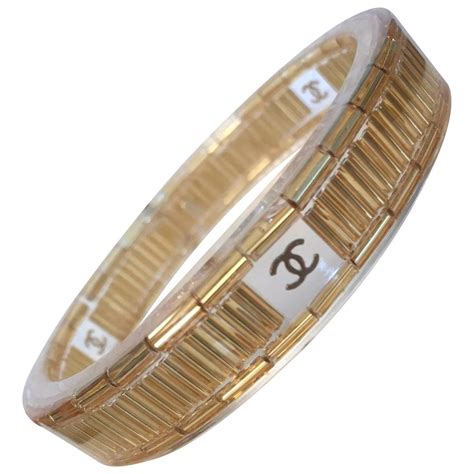 fake gold chanel bangle|chanel gold bracelet price.